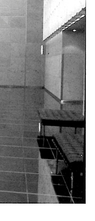 Construction details of a stone-clad building under installation