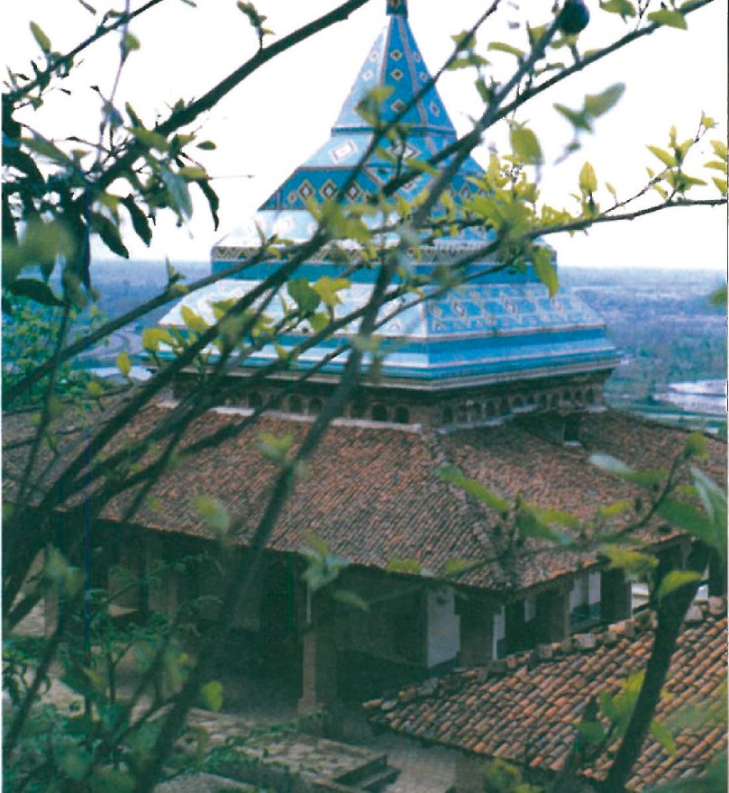 Conical brick mausoleum tower of Sheykh Zahed-e-Gilani in Lahijan, Iran