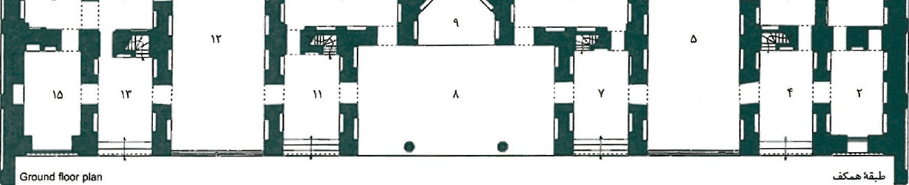 Ground floor plan of the Tribunal building
