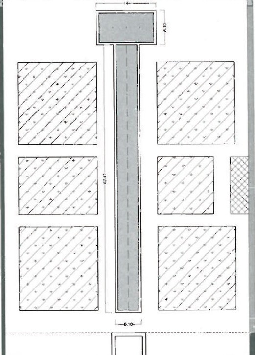 Site plan of the Karim Khan Tribunal building (Divan-khaneh) showing the rehabilitation layout