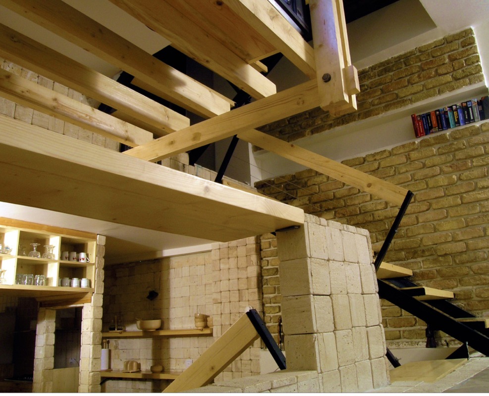 Interior overview across the split levels.