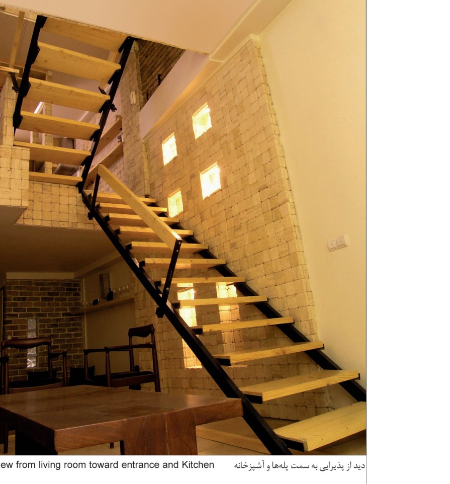 The staircase as both circulation and living space.