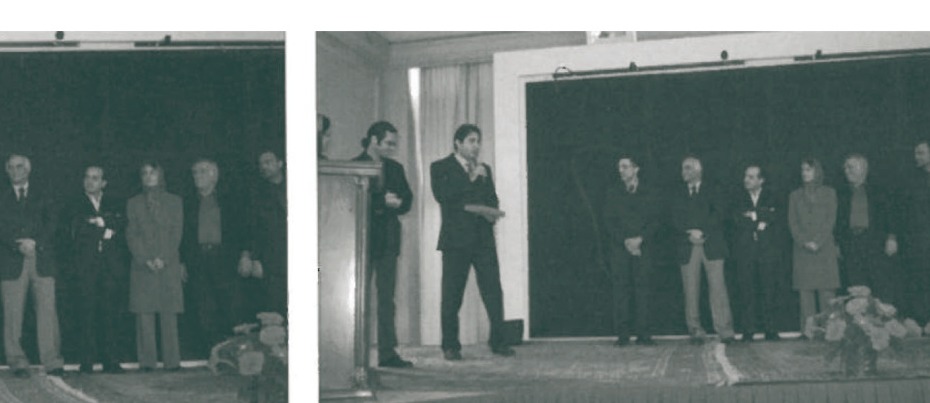 Arash Mozaffri and Arshia Sholeh receiving 5th place award