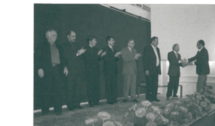 Sam Tehranchi receiving 2nd place award