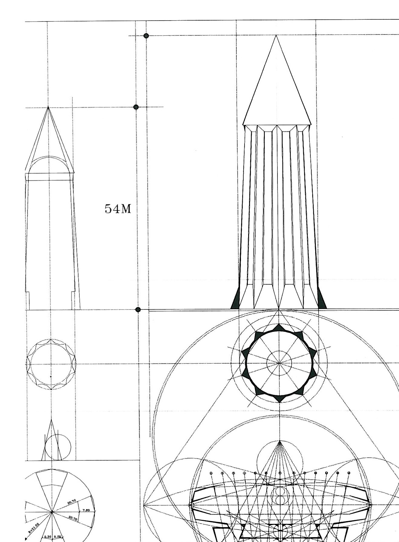 Geometric analysis — the design’s order derived from the geometry of the Gonbad-e Qabus tower