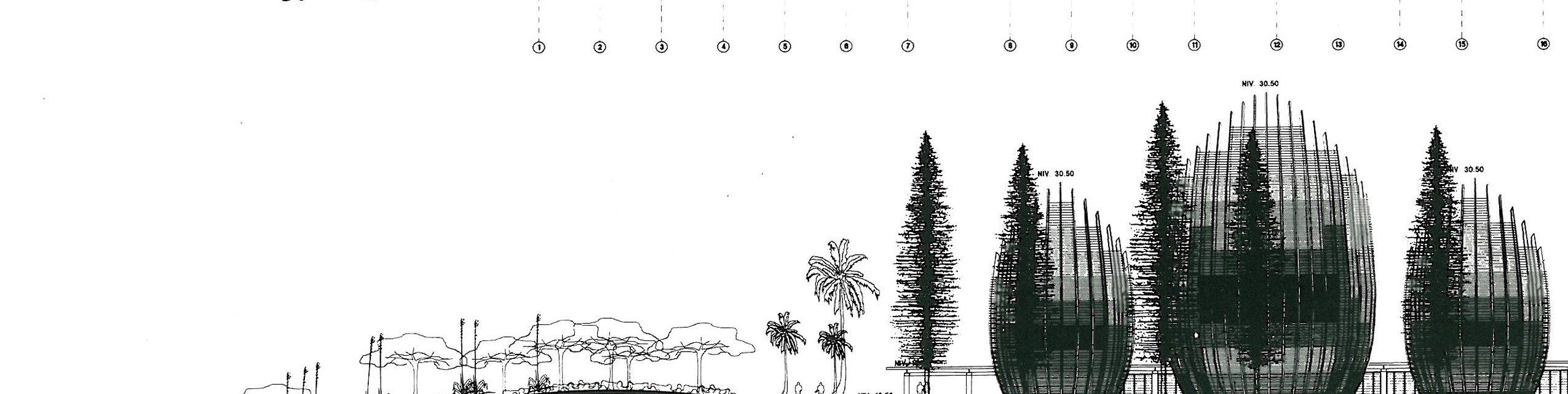 South-east elevation — detail