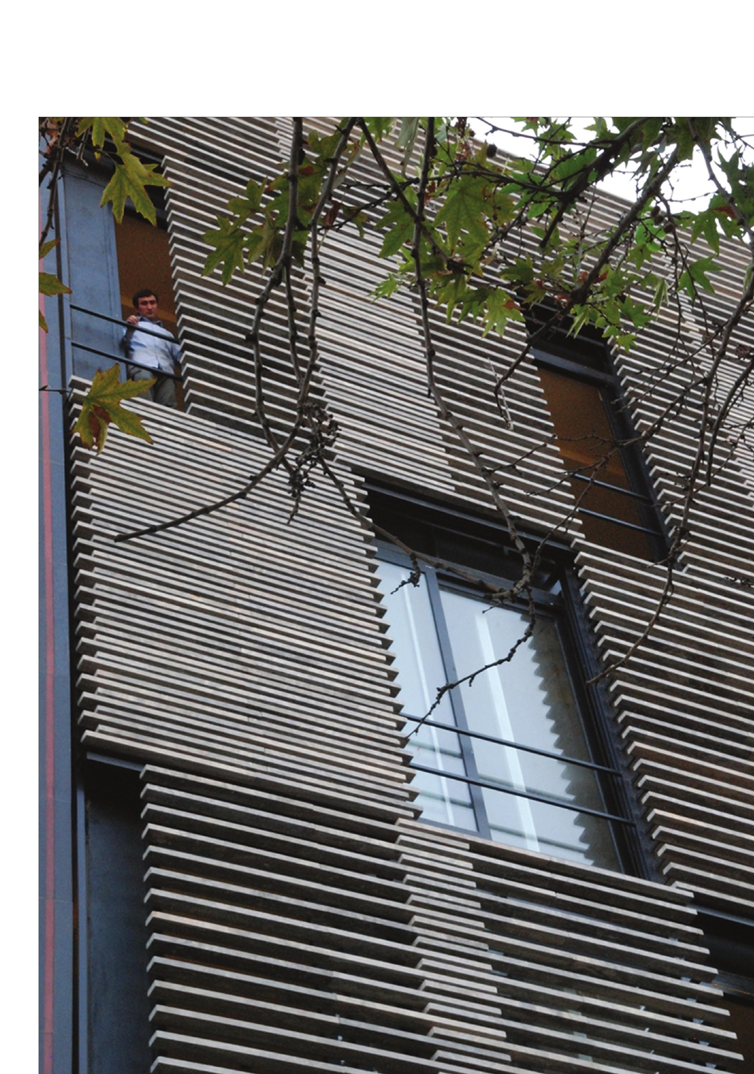 Khorsand Building dynamic louver facade detail