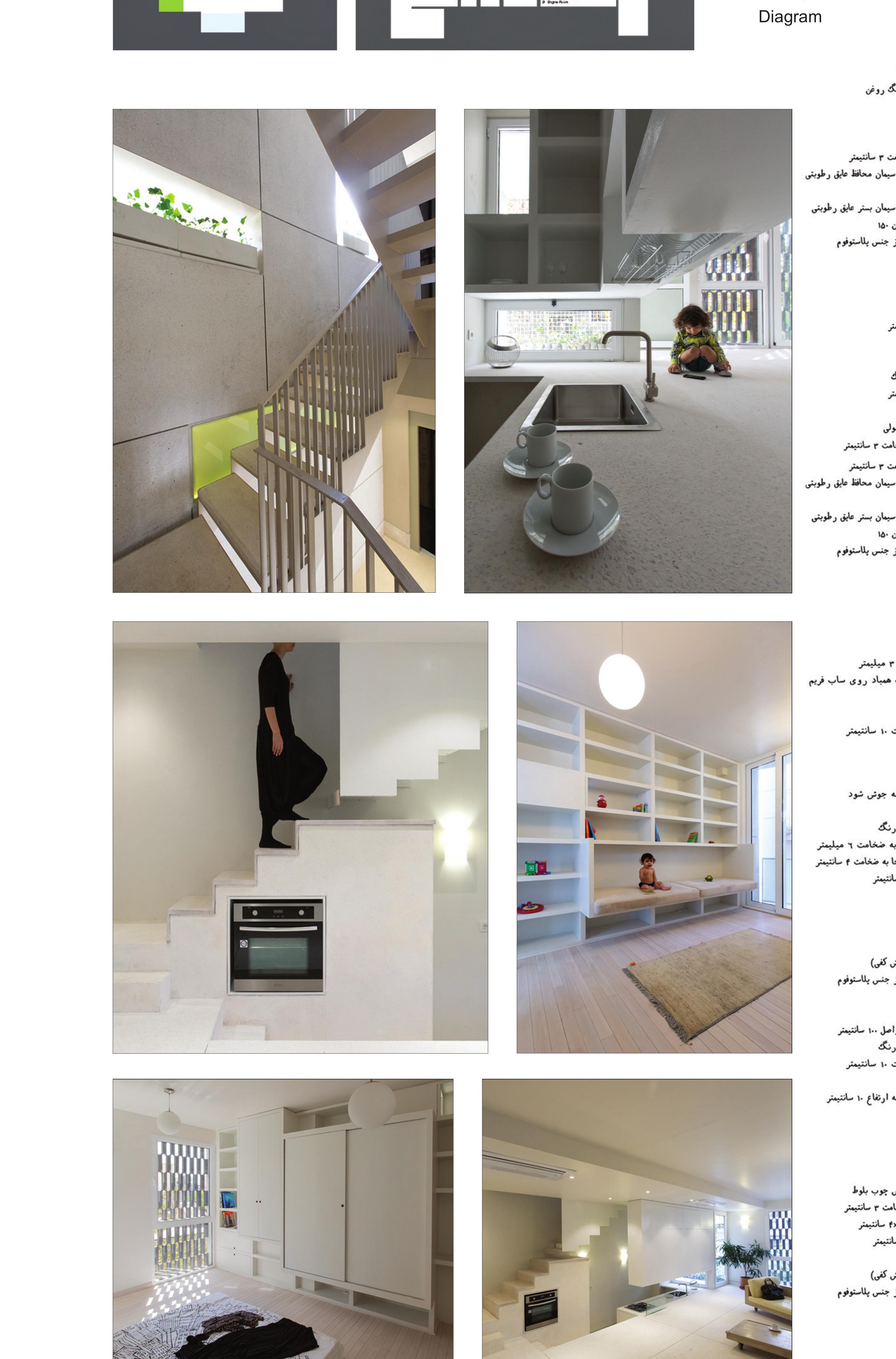 Interior grid — kitchen, dining, stair, kids' room