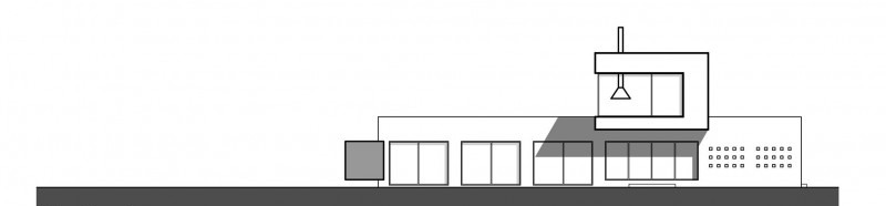 Plan and section of the complex