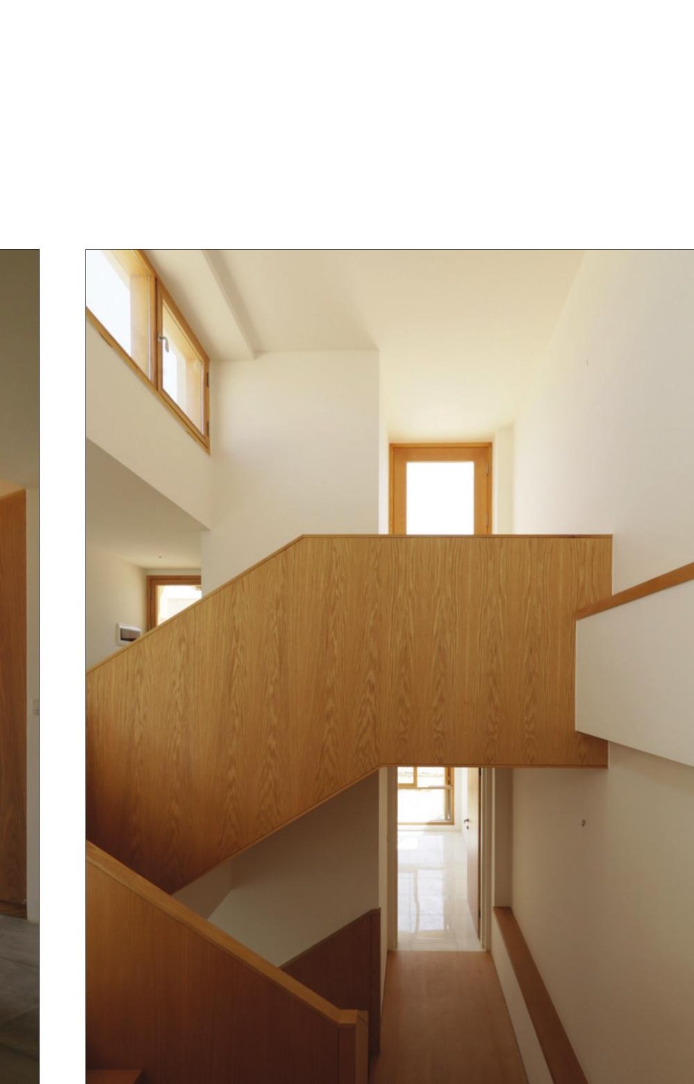 Wooden stair and landing
