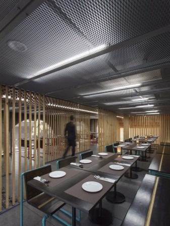 Detail of demountable timber joinery