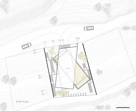 Plans, sections and site layout