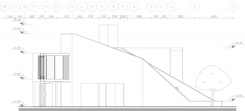 Floor plan of the Orange Garden Villa