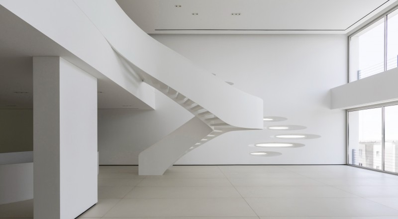 North-facade ovals filtering light