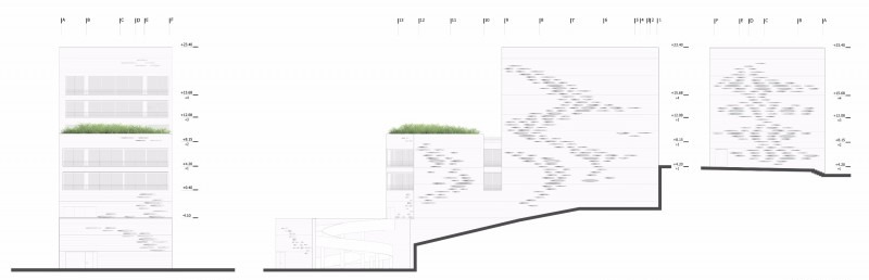 Plans, sections and elevations