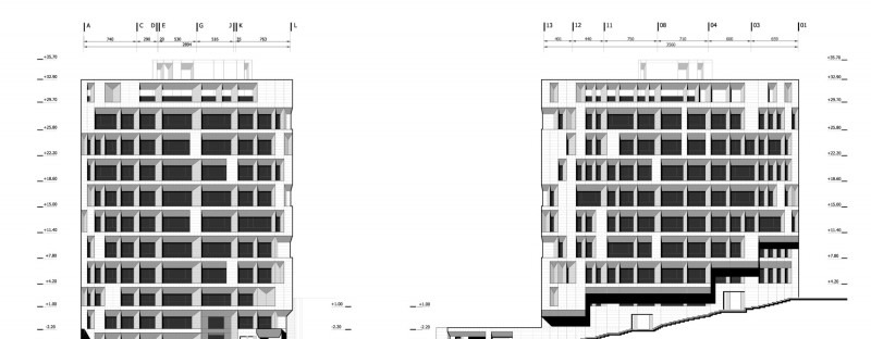 Plans and section