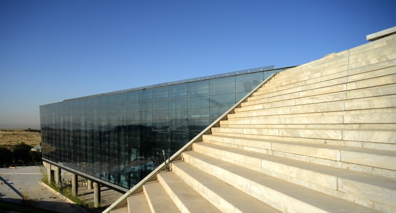 Tehran Book Garden — the children's science and technology park entrance lobby with bright colours