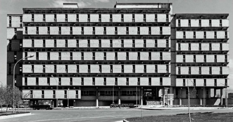 Tractor assembling plant administration building