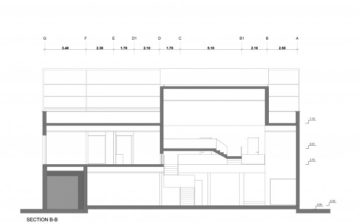 Plans, sections and site layout